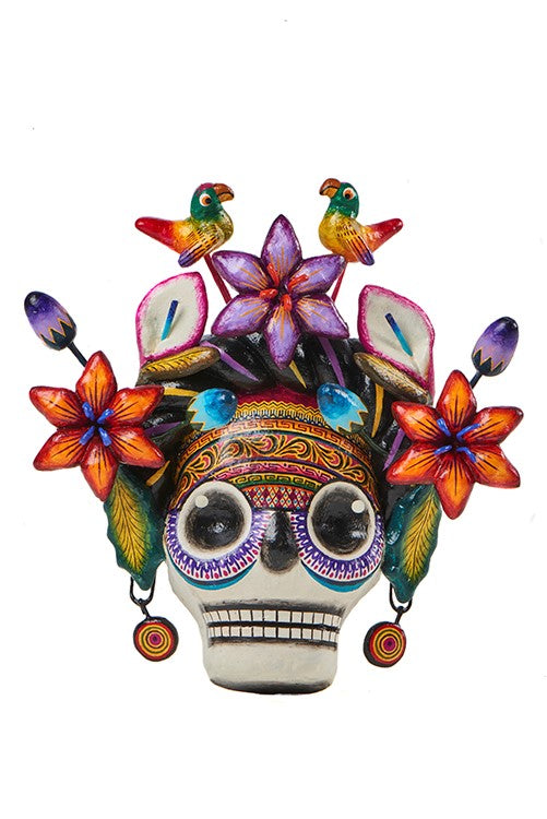 Cabeza catrina de pared
