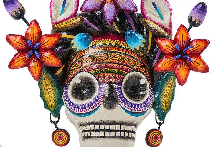 Cabeza catrina de pared