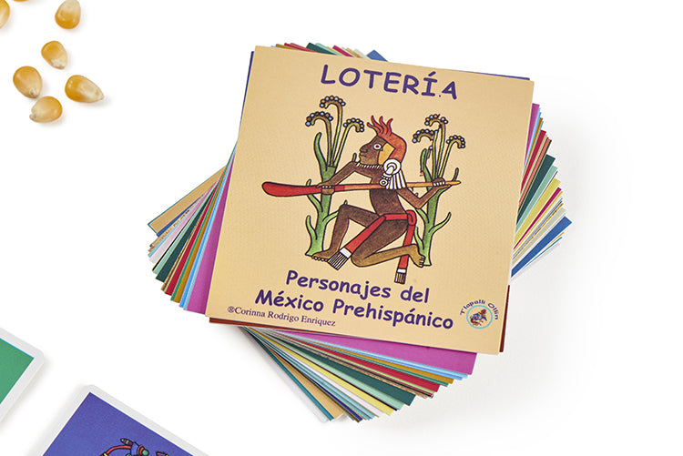 Juego de lotería personajes del México prehispánico
