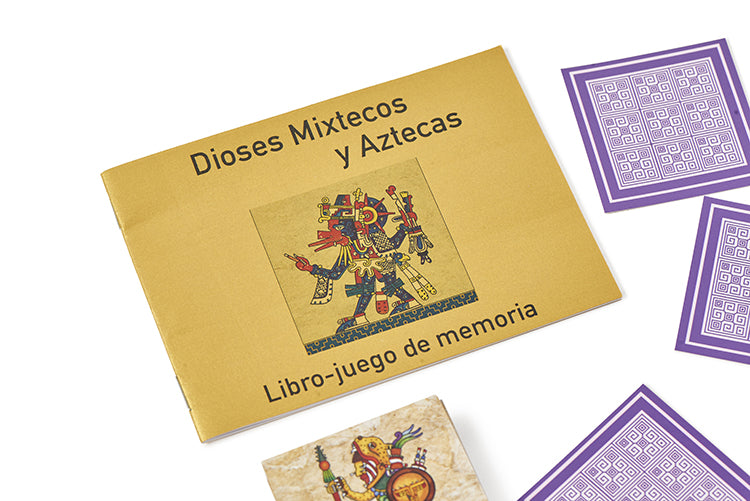Libro-juego de memoria dioses mixtecos y aztecas