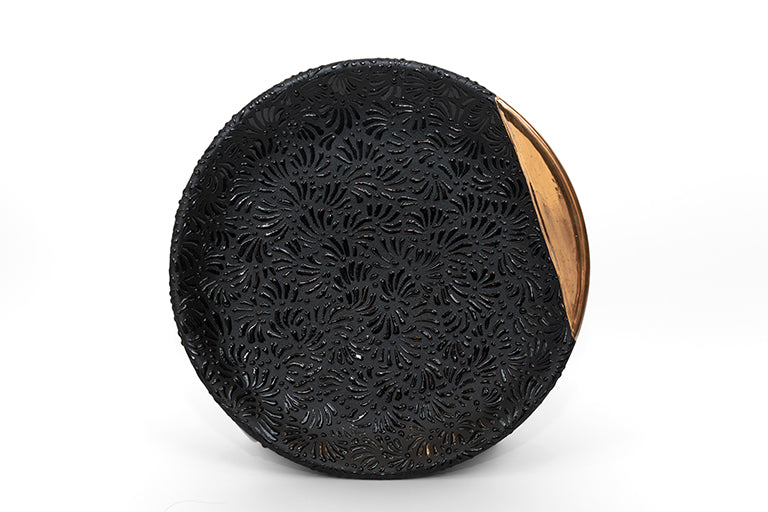 PLATO TRINCHE 25 CM MOD. CAVIAR CON FRANJA