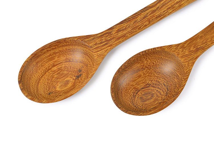 Par de cucharas de mango corto