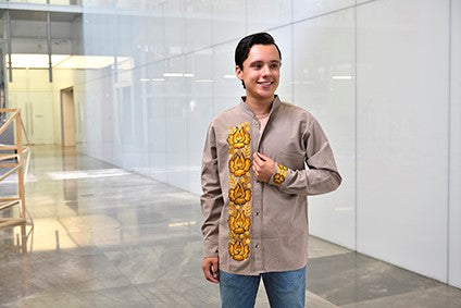 Camisa para caballero estilo floral