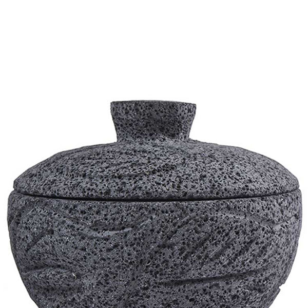 Molcajete tazoncito hojitas con tapa